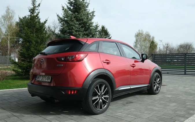 Mazda CX-3 cena 64000 przebieg: 162000, rok produkcji 2016 z Warszawa małe 407